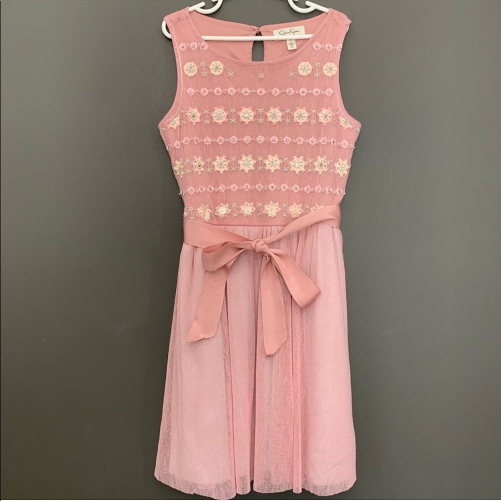 Jessica Simpson Girls Beaded Dress